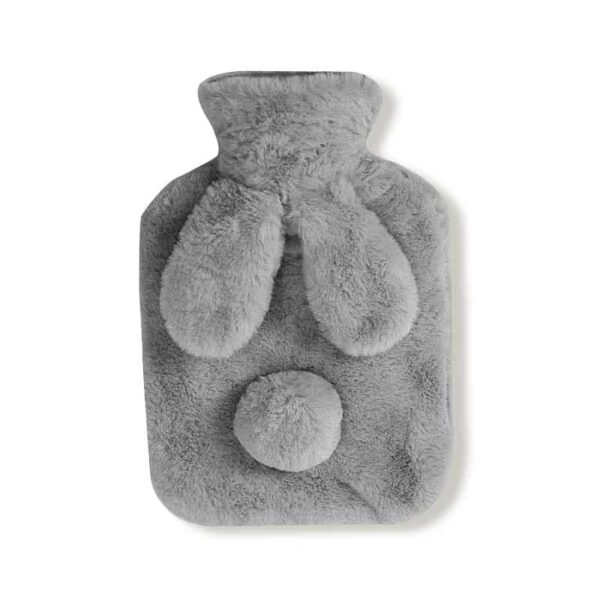 Bouillotte peluche - Lapin gris foncé