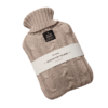 Bouillotte à eau laine beige